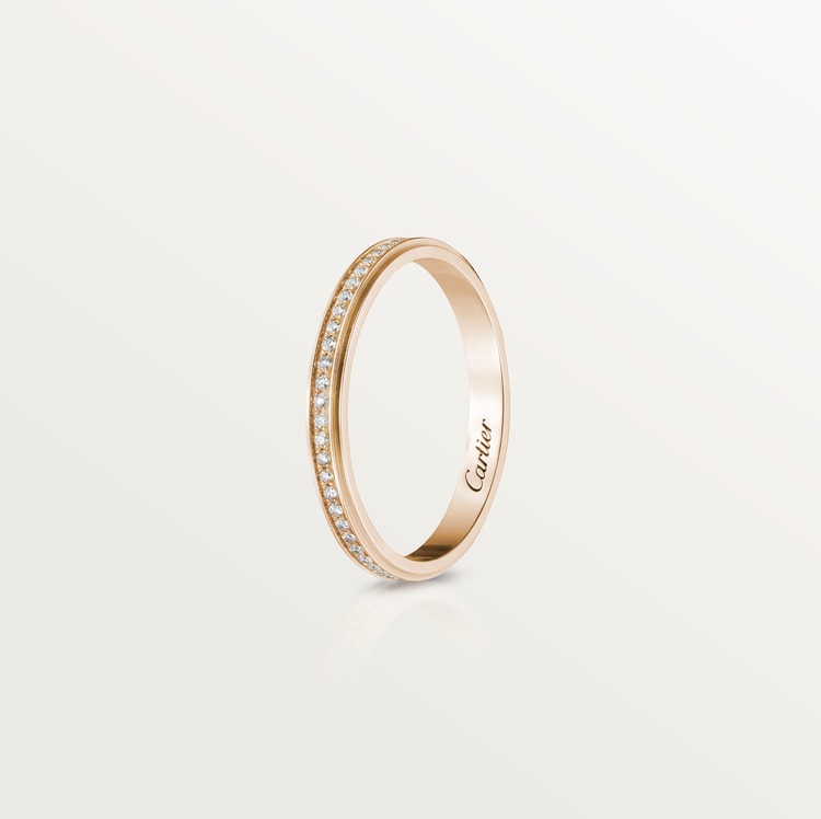 Top 1:1 replica Cartier d'Amour wedding ring, 2.3 mm width, paved