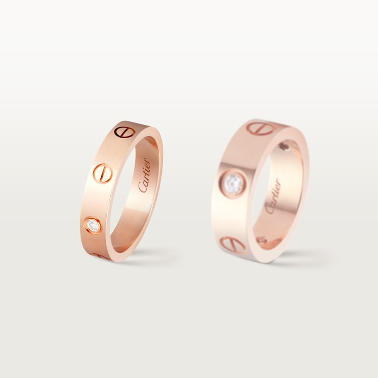 Top 1:1 replica LOVE ring, small model, 1 diamond