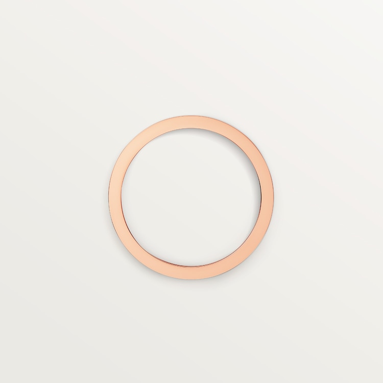 Top 1:1 replica C de Cartier wedding ring, 4 mm width, 1 diamond