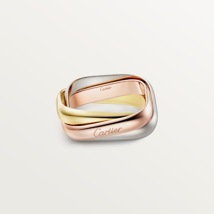 Top 1:1 replica Trinity ring, cushion-shaped, classic model