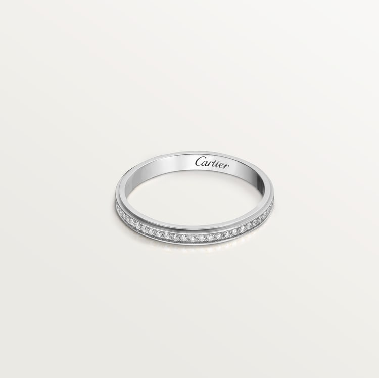 Top 1:1 replica Cartier d'Amour wedding ring, 2.3 mm width, paved