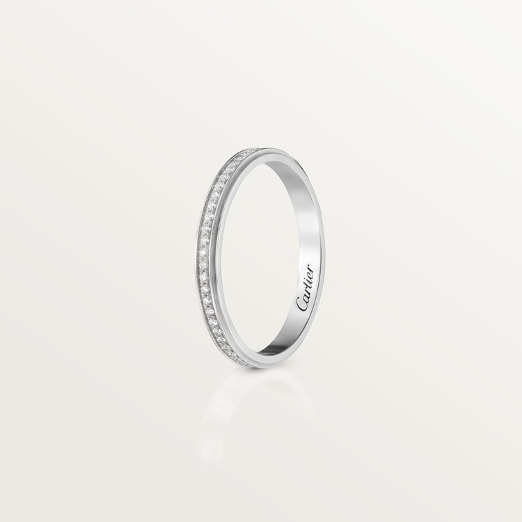 Top 1:1 replica Cartier d'Amour wedding ring, 2.3 mm width, paved