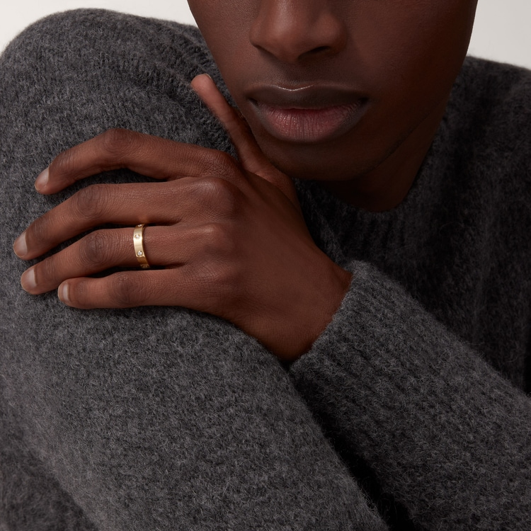 Top 1:1 replica LOVE ring, small model, 8 diamonds