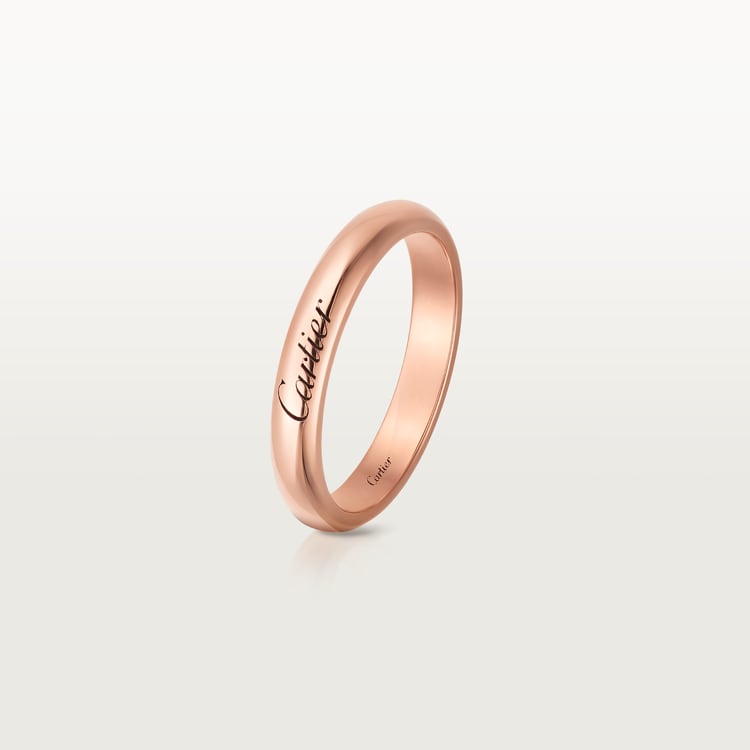 Top 1:1 replica C de Cartier wedding band, 3 mm width