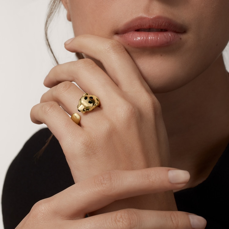 Top 1:1 replica Panthère de Cartier ring, medium model