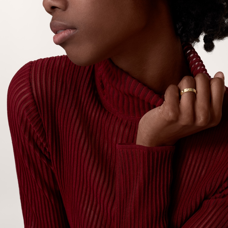 Top 1:1 replica LOVE ring, small model, 8 diamonds