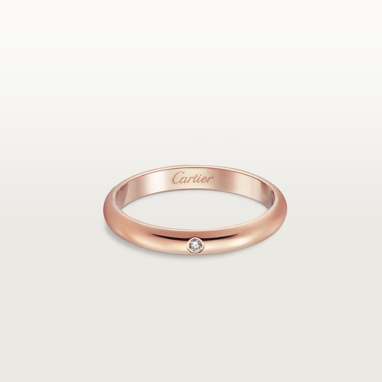 Top 1:1 replica 1895 wedding band, 2.6 mm width, 1 diamond