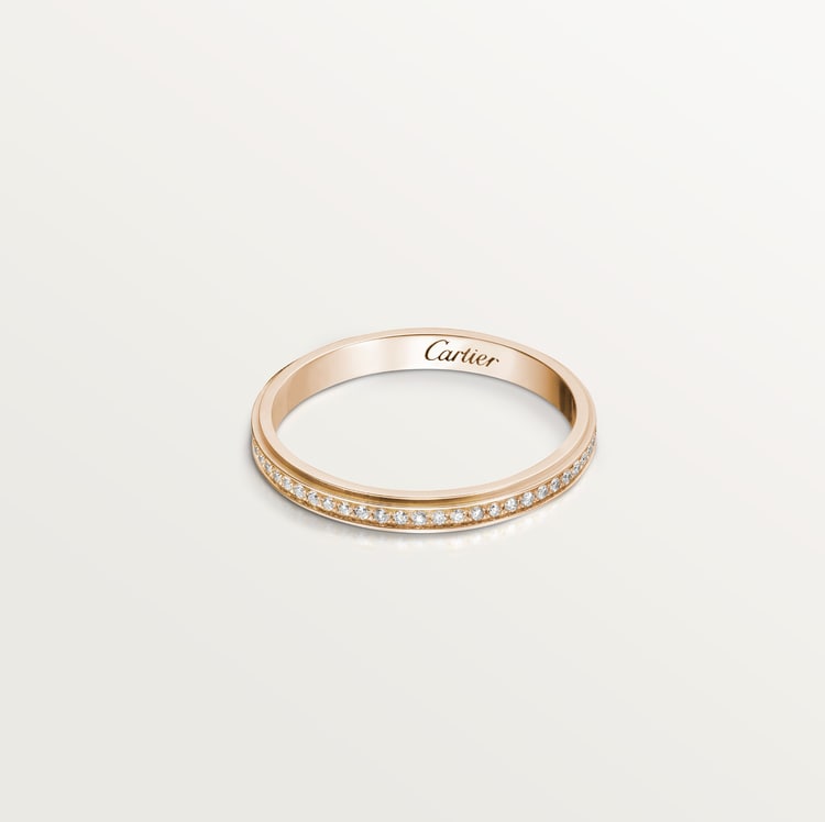 Top 1:1 replica Cartier d'Amour wedding ring, 2.3 mm width, paved