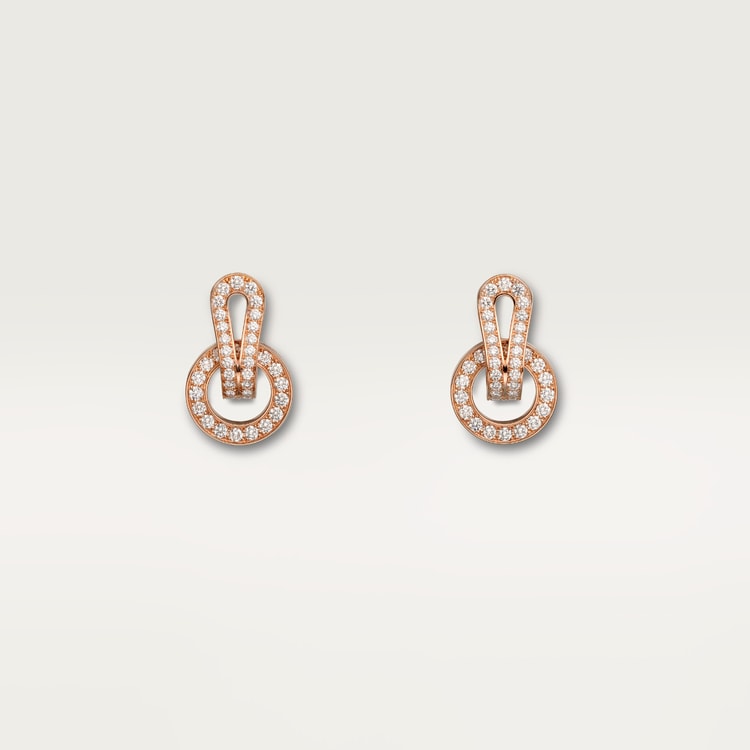 Top 1:1 replica Agrafe earrings, paved