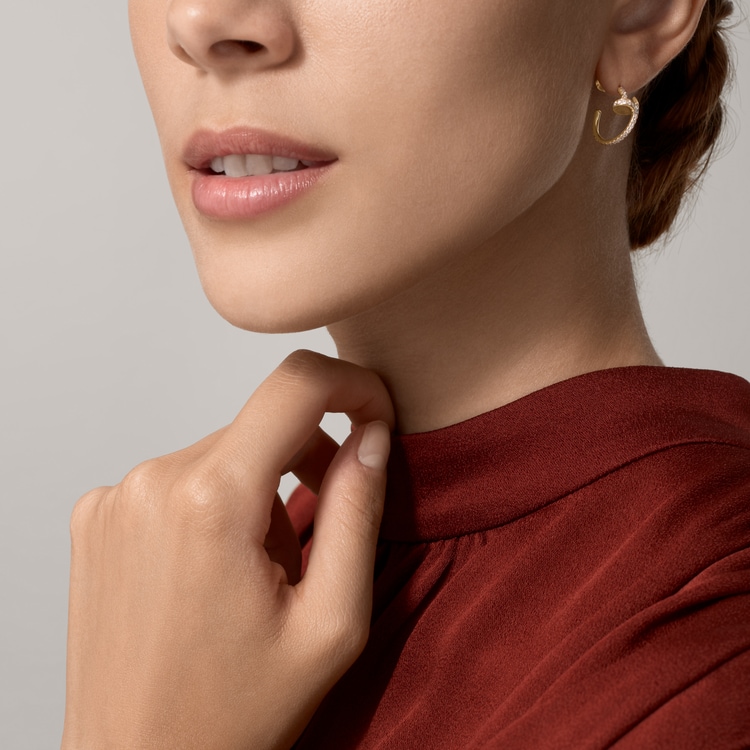 Top 1:1 replica Juste un Clou hoop earrings, small model, paved