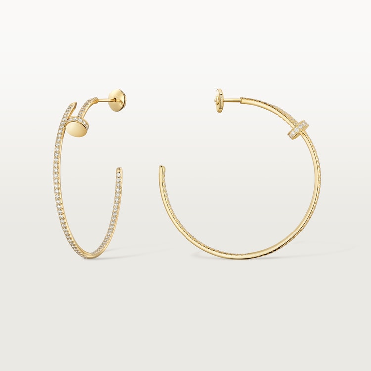 Top 1:1 replica Juste un Clou hoop earrings, large model, paved