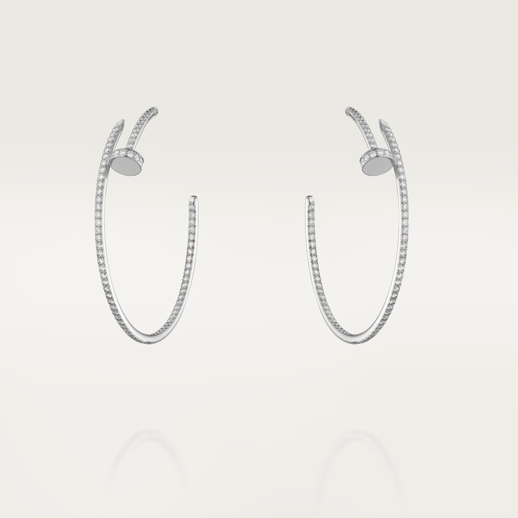 Top 1:1 replica Juste un Clou hoop earrings, large model, paved