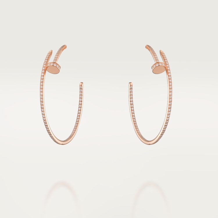 Top 1:1 replica Juste un Clou hoop earrings, large model, paved
