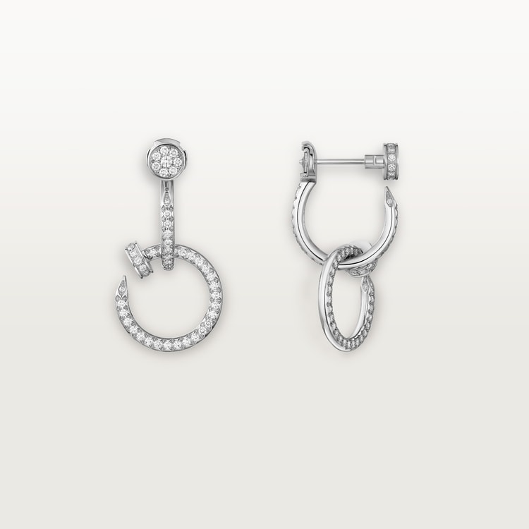 Top 1:1 replica Juste un Clou earrings, double, paved