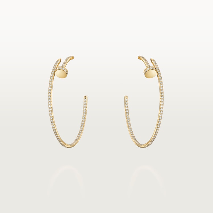 Top 1:1 replica Juste un Clou hoop earrings, large model, paved