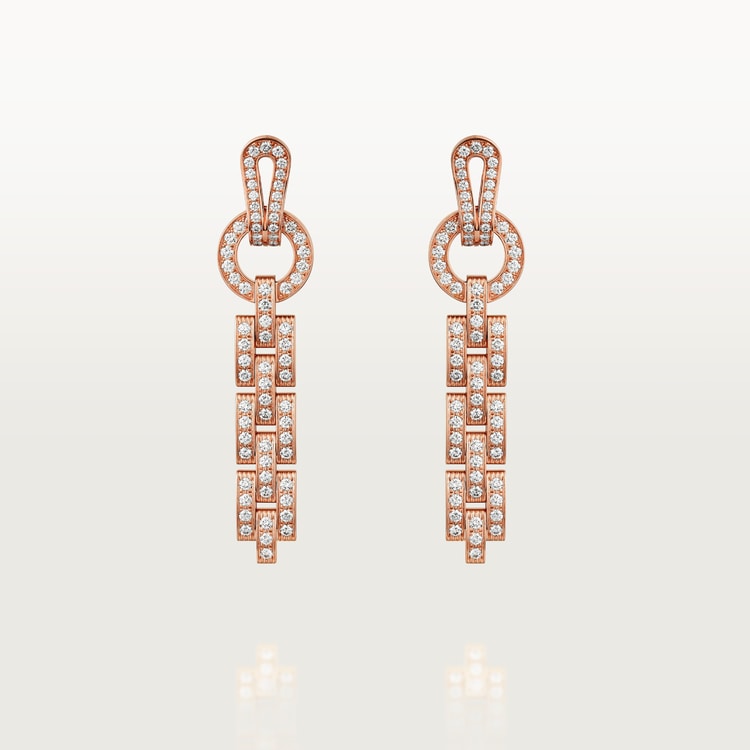 Top 1:1 replica Agrafe earrings, paved