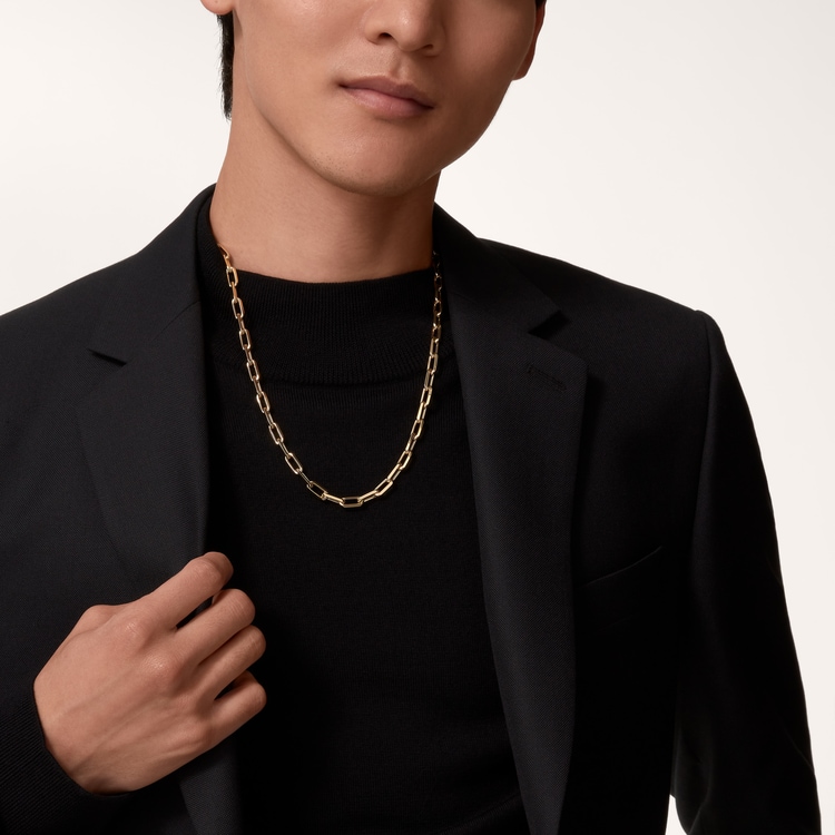 Top 1:1 replica Santos de Cartier necklace, chain, medium model