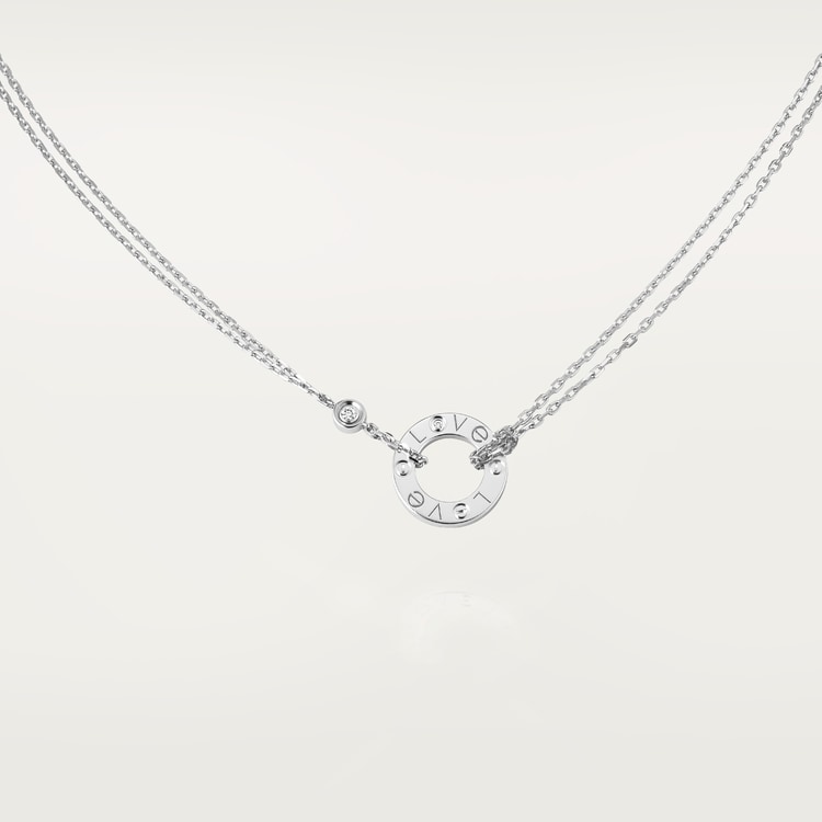 Top 1:1 replica LOVE pendant, 2 diamonds