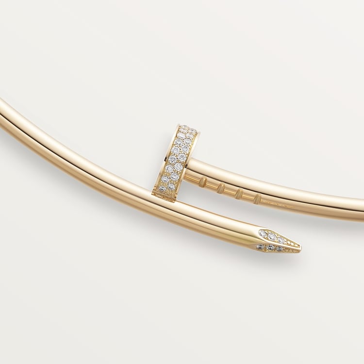 Top 1:1 replica Juste un Clou torque necklace, small model, diamonds