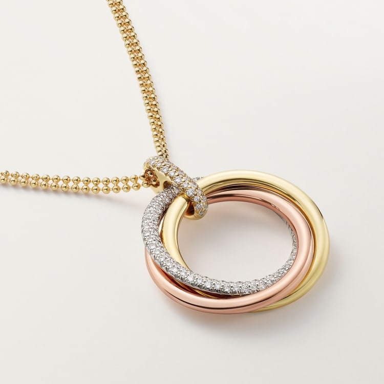 Top 1:1 replica Trinity pendant, large model, semi-paved
