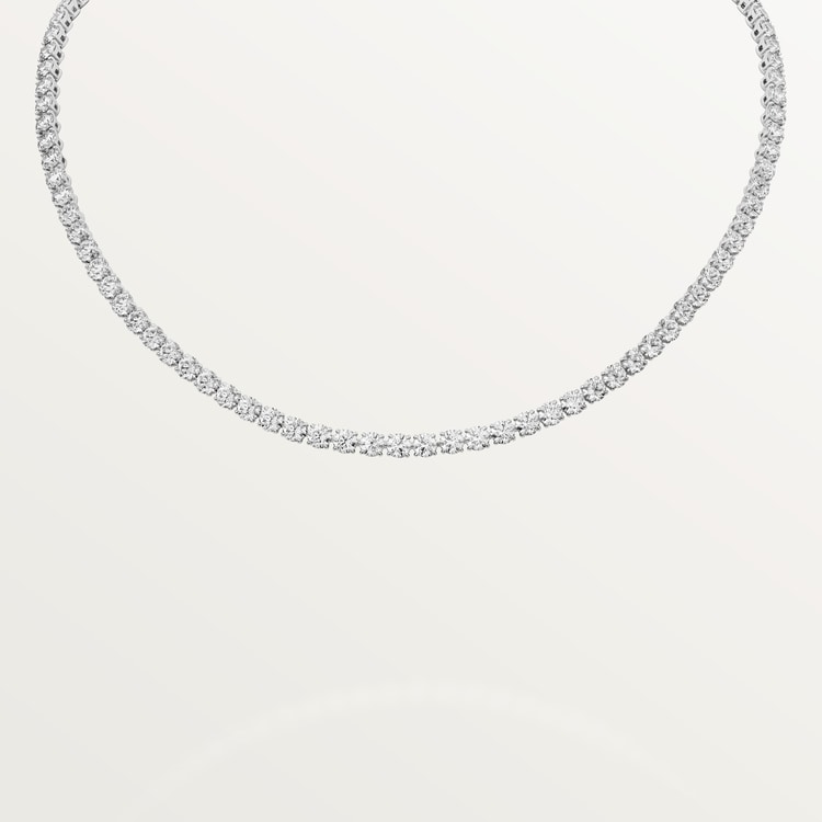 Top 1:1 replica Lignes Essentielles necklace, brilliant-cut diamonds