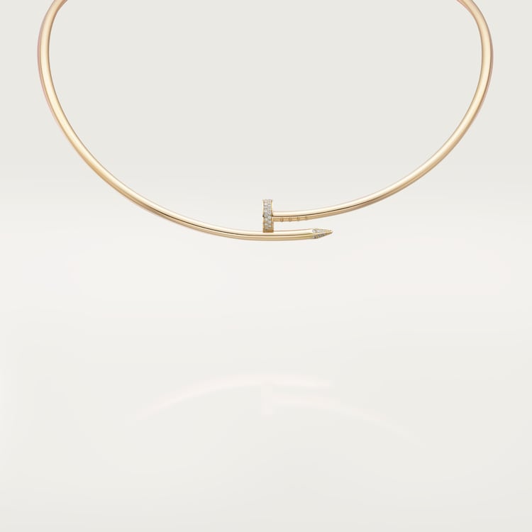 Top 1:1 replica Juste un Clou torque necklace, small model, diamonds