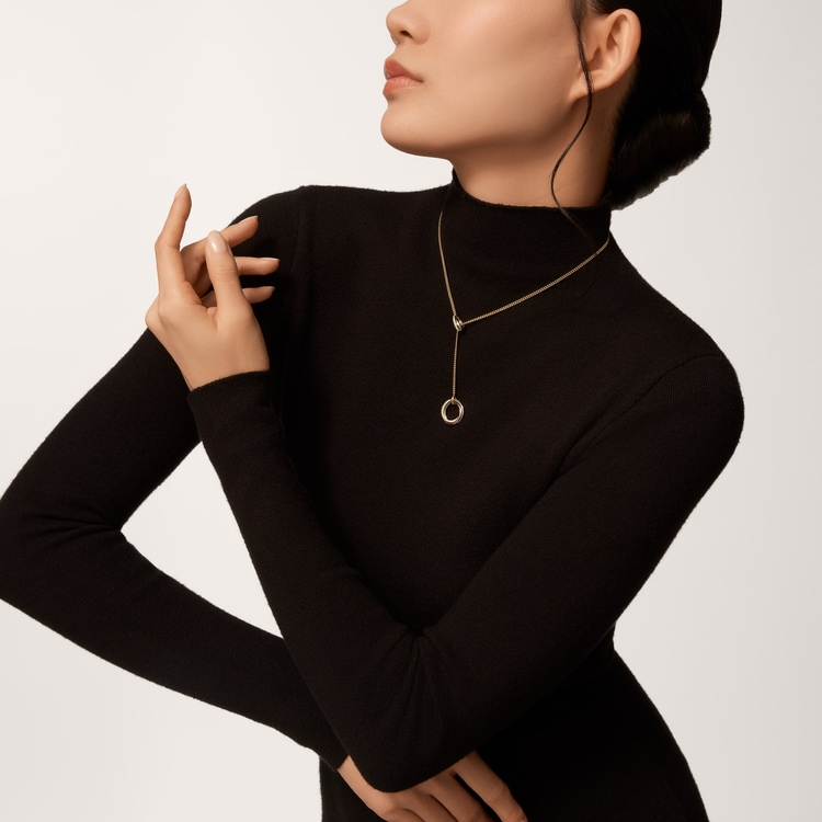 Top 1:1 replica Trinity necklace, diamonds