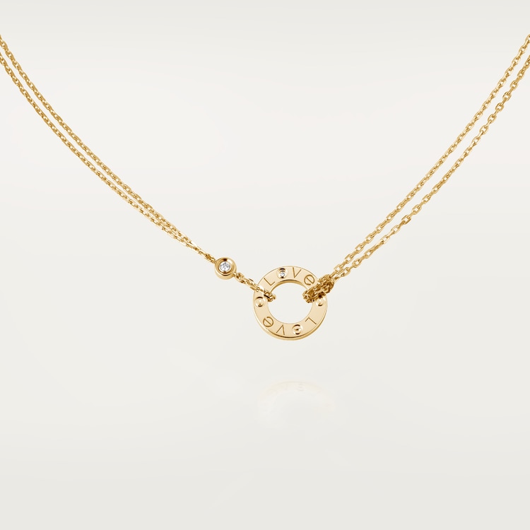Top 1:1 replica LOVE pendant, 2 diamonds