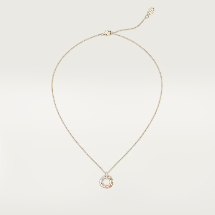 Top 1:1 replica Trinity pendant, small model, half-paved