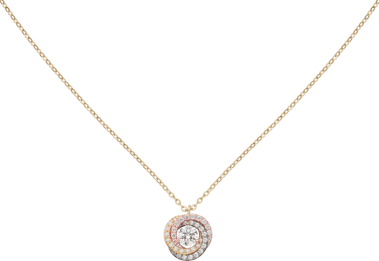 Top 1:1 replica Trinity pendant, 1 diamond, paved