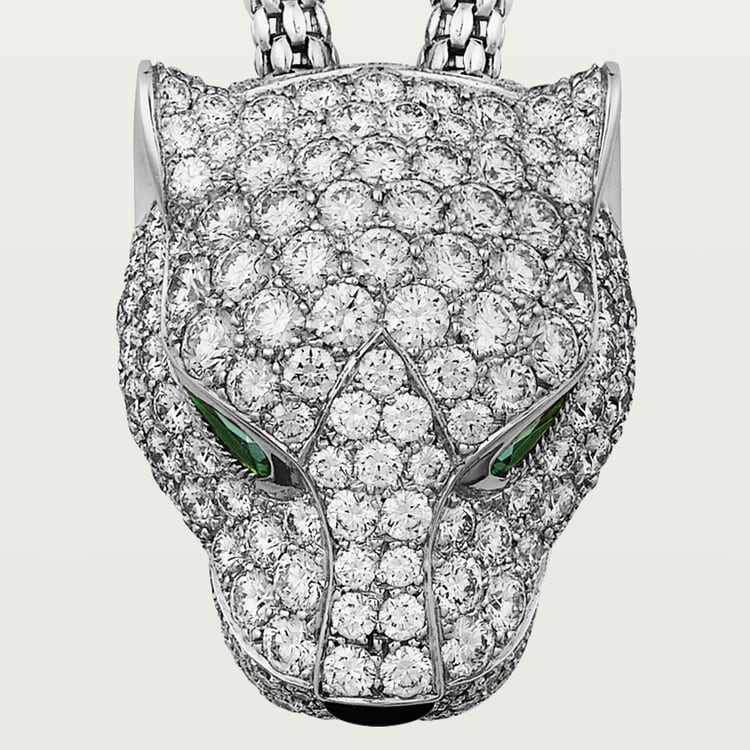 Top 1:1 replica Panthère de Cartier necklace, paved