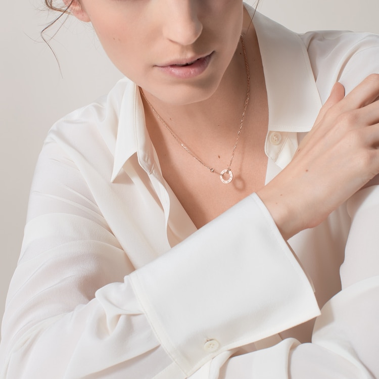 Top 1:1 replica LOVE pendant, 2 diamonds