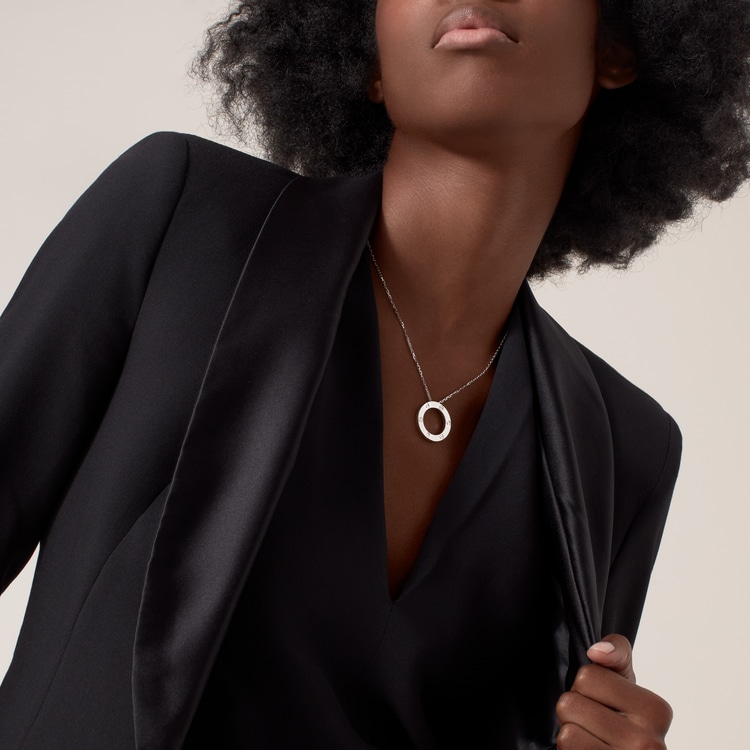 Top 1:1 replica LOVE pendant, 3 diamonds