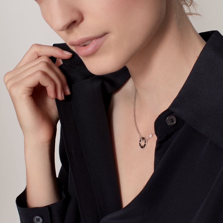 Top 1:1 replica LOVE pendant, 2 diamonds