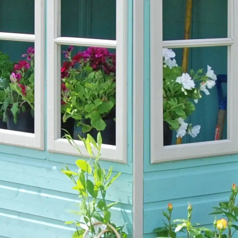 10' x 10' Sun Pent Wooden Garden Potting Shed