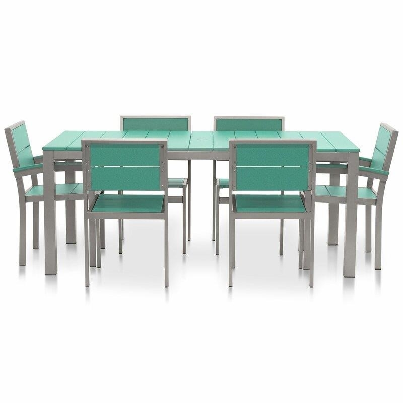 Fiona Rectangular 6 - Person 72'' Long Dining Set