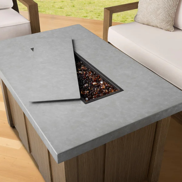 Agio Valmar 5-piece Outdoor Patio Fire Seating Set