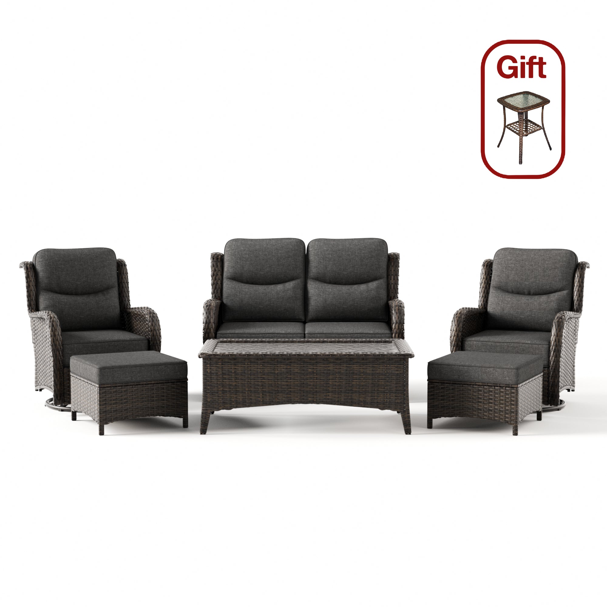 Hawthorne 6 Pieces Loveseat Set
