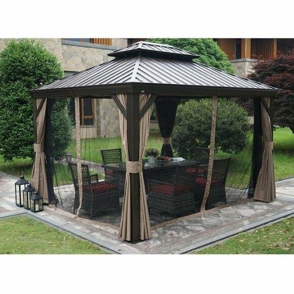 Dahlin Hardtop 12 Ft. W X 10 Ft. D Aluminum Patio Gazebo