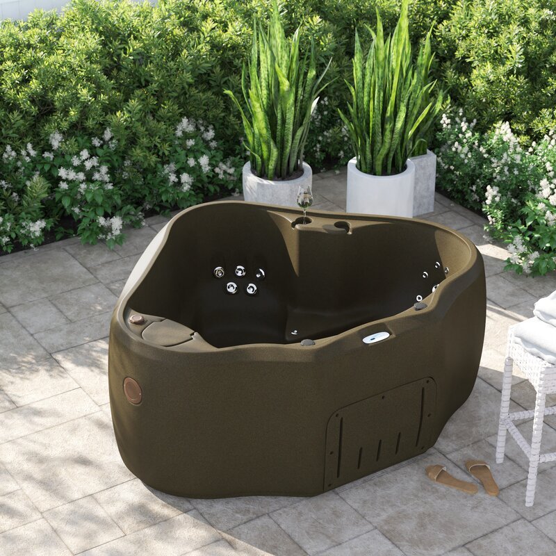 Aquarest Spas, Powered By Jacuzzi® Pumps 2 - Person 2 - Jet Oval Plug And Play Hot Tub with Ozonator