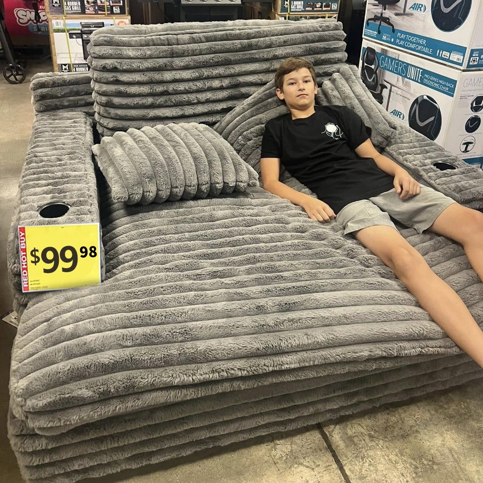 Nestle Recliner With Dual Cupholders And Charging Ports