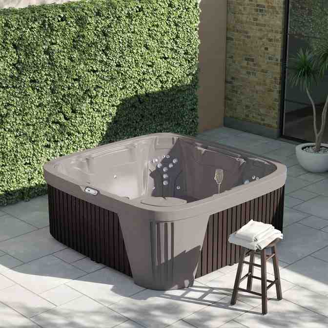 Aquarest Spas, Powered By Jacuzzi® Pumps 6 - Person 45 - Jet Square Plug And Play Hot Tub with Ozonator