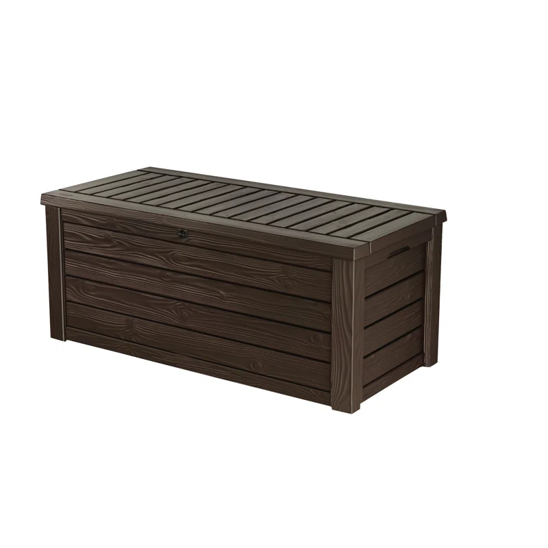 💕Clearance Sale💕Keter Outdoor Storage Deck Box, 150 Gallon Resin Patio Bin & Bench