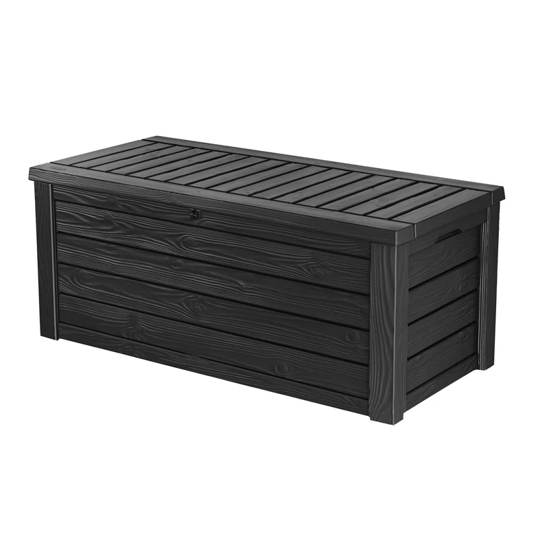 💕Clearance Sale💕Keter Outdoor Storage Deck Box, 150 Gallon Resin Patio Bin & Bench
