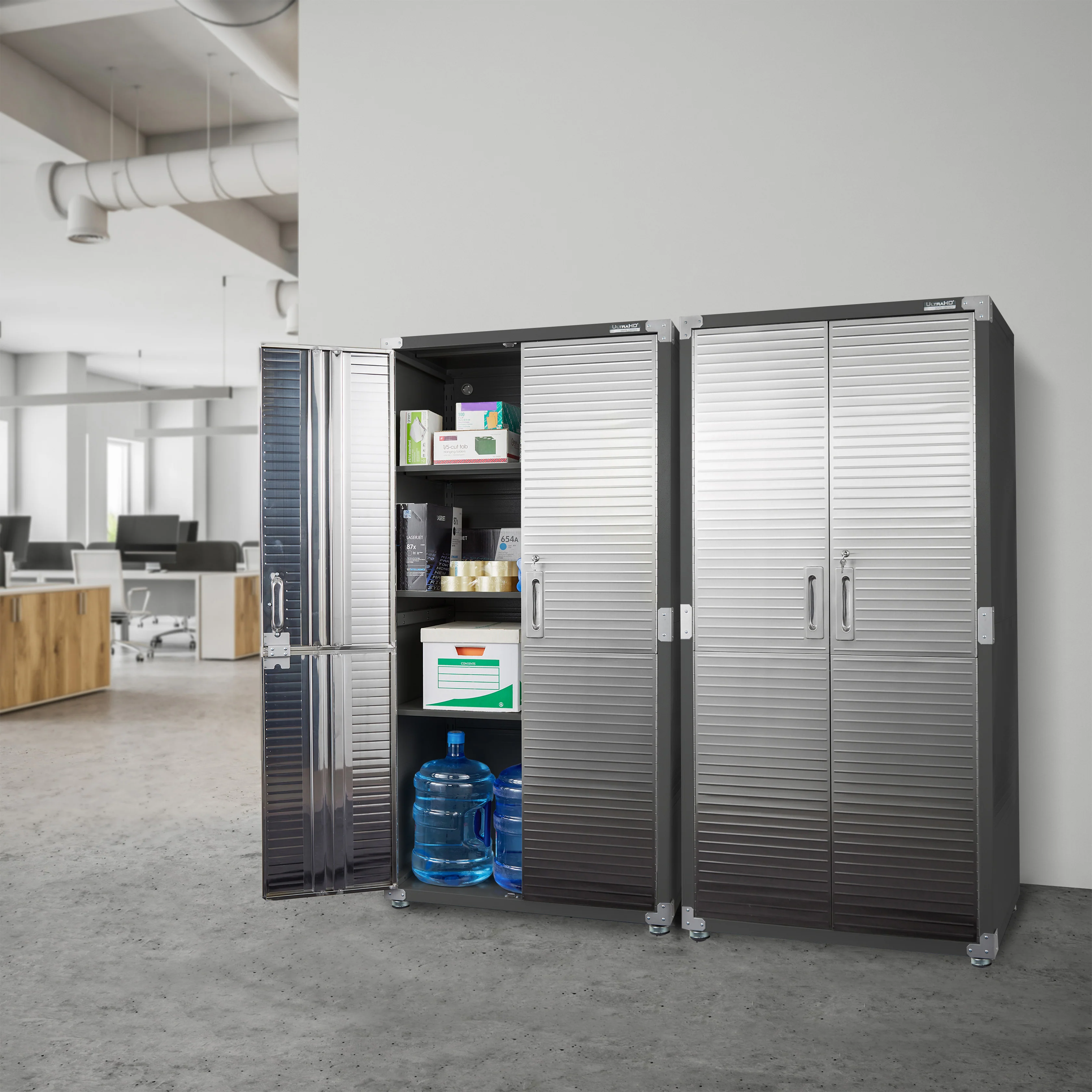 Armoire de rangement 91,4 x 61 x 183 cm – 4 étagères réglables, charge totale 363 kg