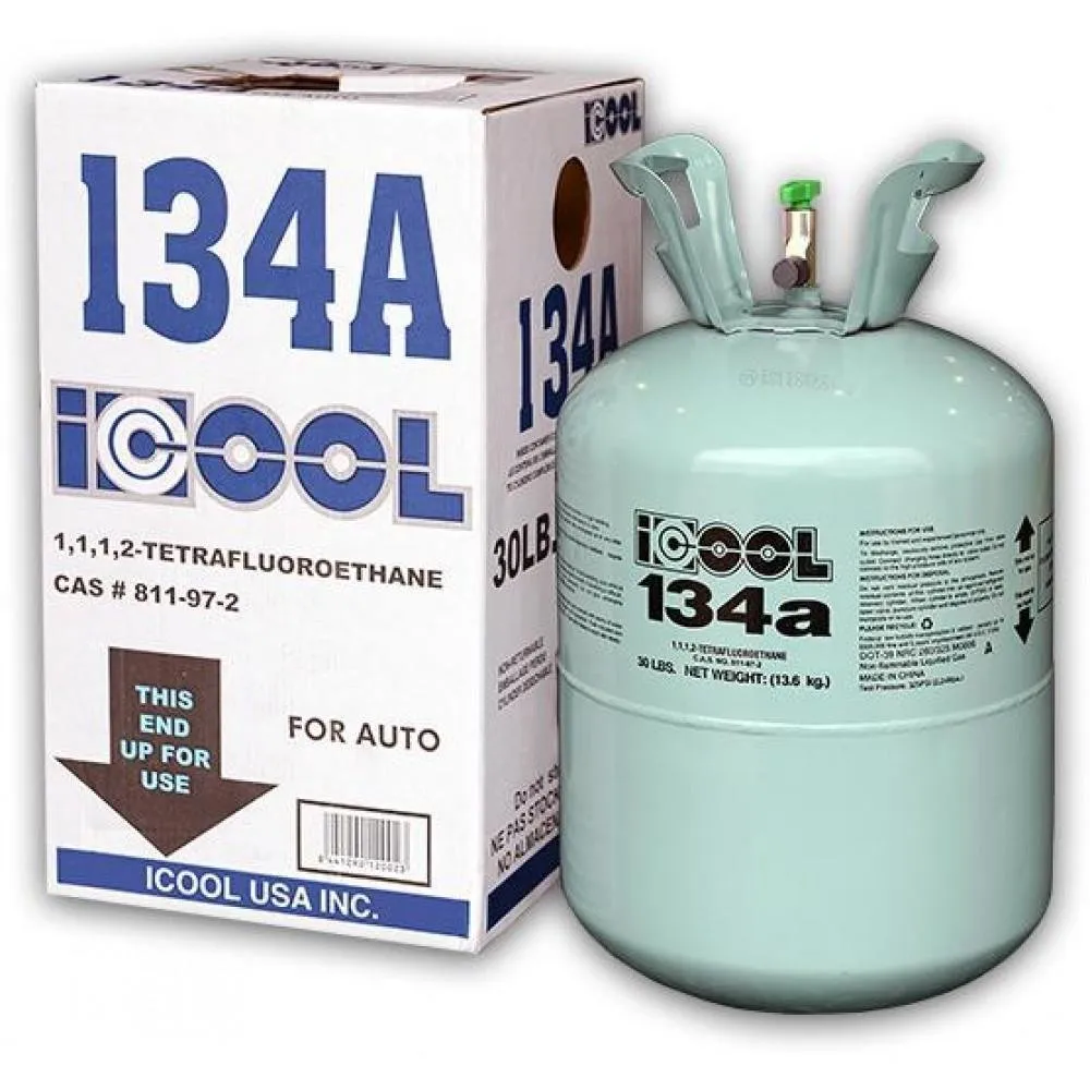 Gaz Réfrigérant R134A 30 lb (13,6 kg) – Haute Pureté 99,9 %, Bouteille HFC pour Climatisation Auto & Réfrigérateurs, Refroidissement Puissant et Écologique