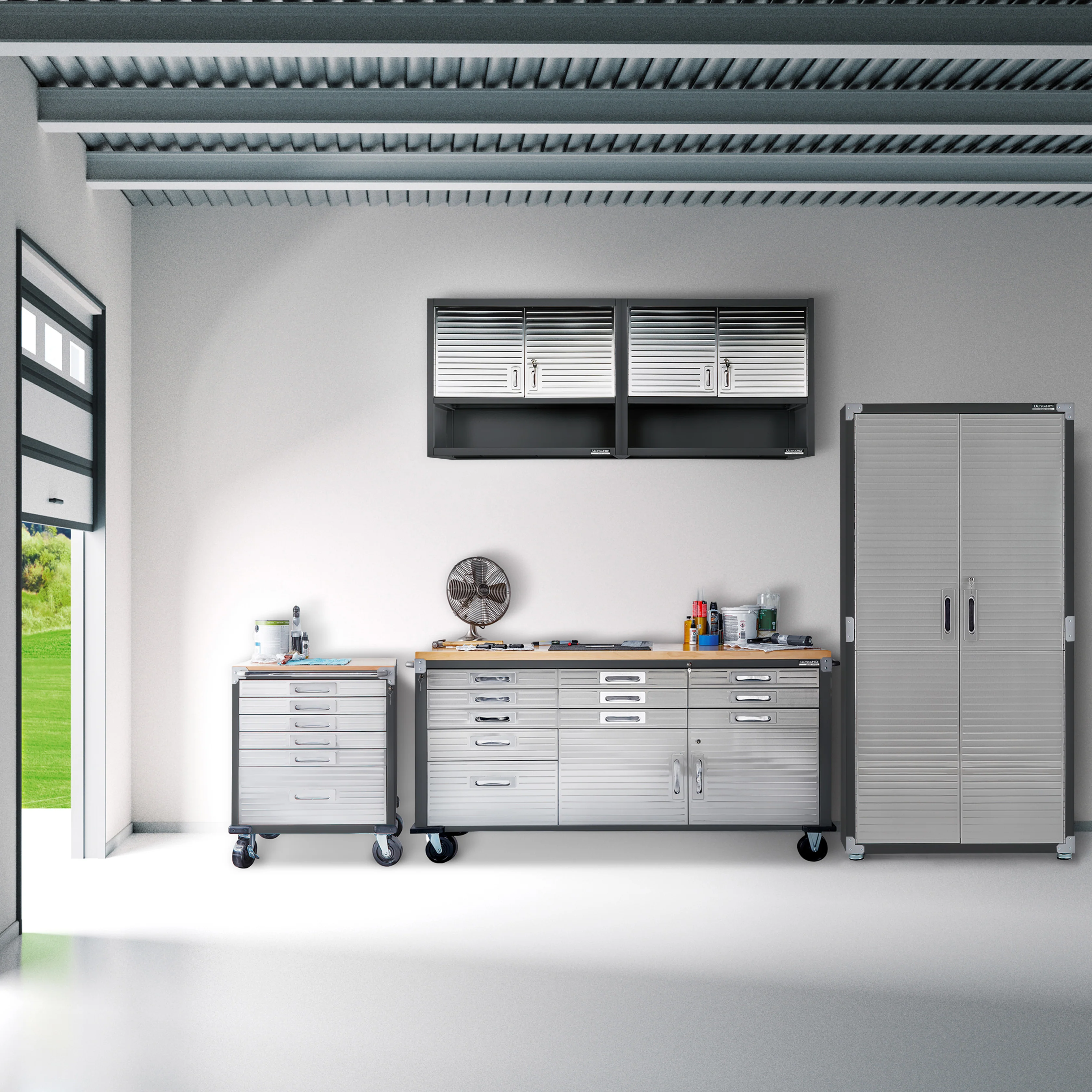 Armoire de rangement 91,4 x 61 x 183 cm – 4 étagères réglables, charge totale 363 kg