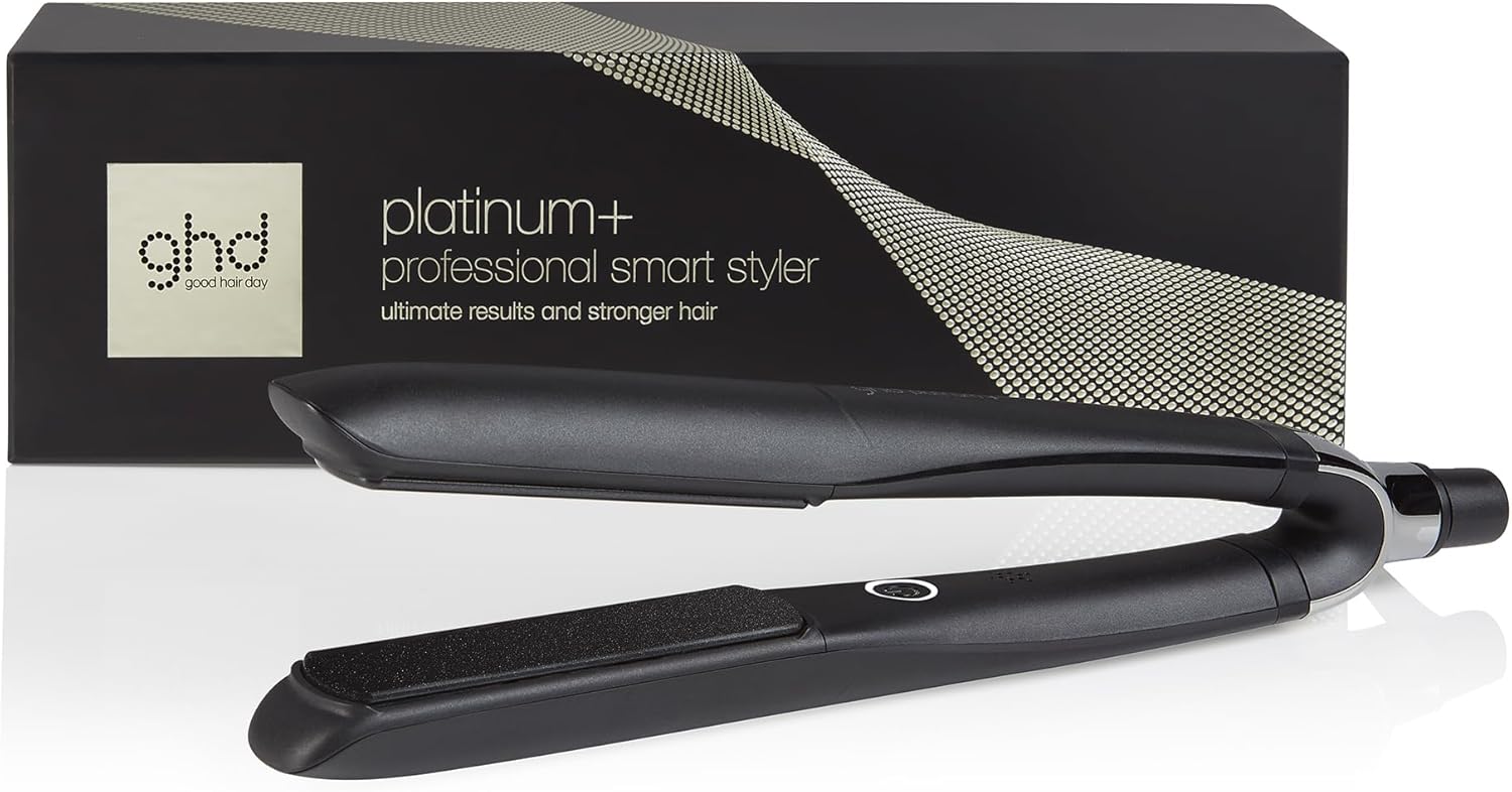 2025 Platinum+ Styler Intelligent – +75 % de brillance, +70 % de cheveux plus forts, Température optimale 185 °C, Noir élégant
