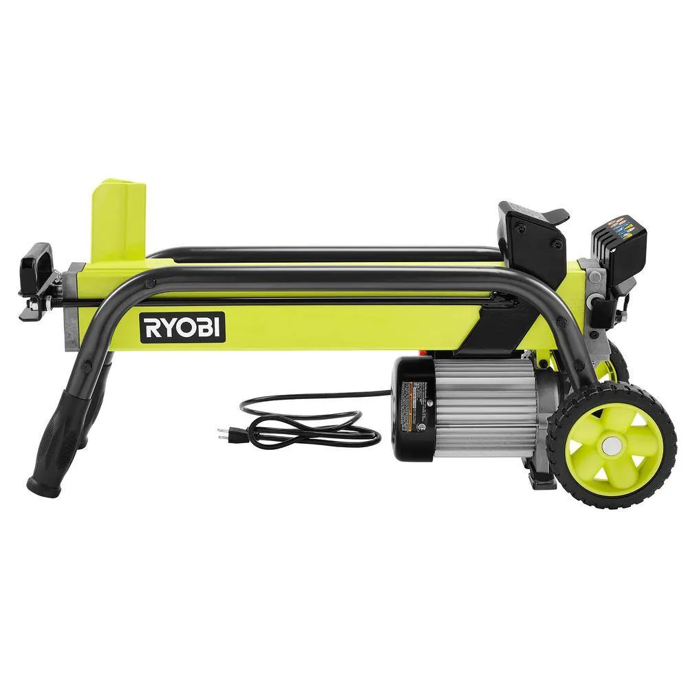Fendeur de Bûches Électrique RYAC490 – 5 Tonnes, 15A, Coupe jusqu’à 50 cm