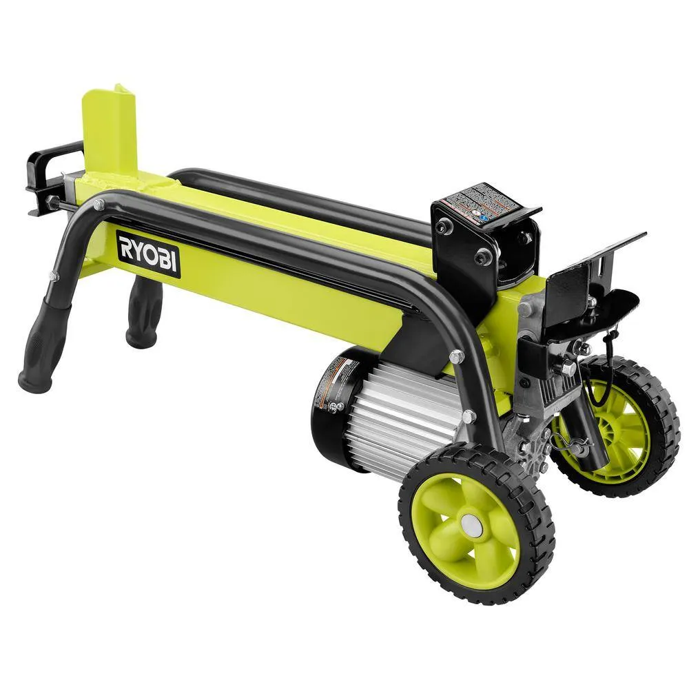 Fendeur de Bûches Électrique RYAC490 – 5 Tonnes, 15A, Coupe jusqu’à 50 cm